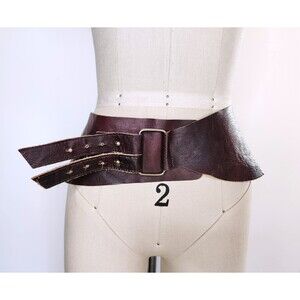 Wide Leather Belt - Supple Leather Belt - Wide Belt - Gladiator Belt S M L